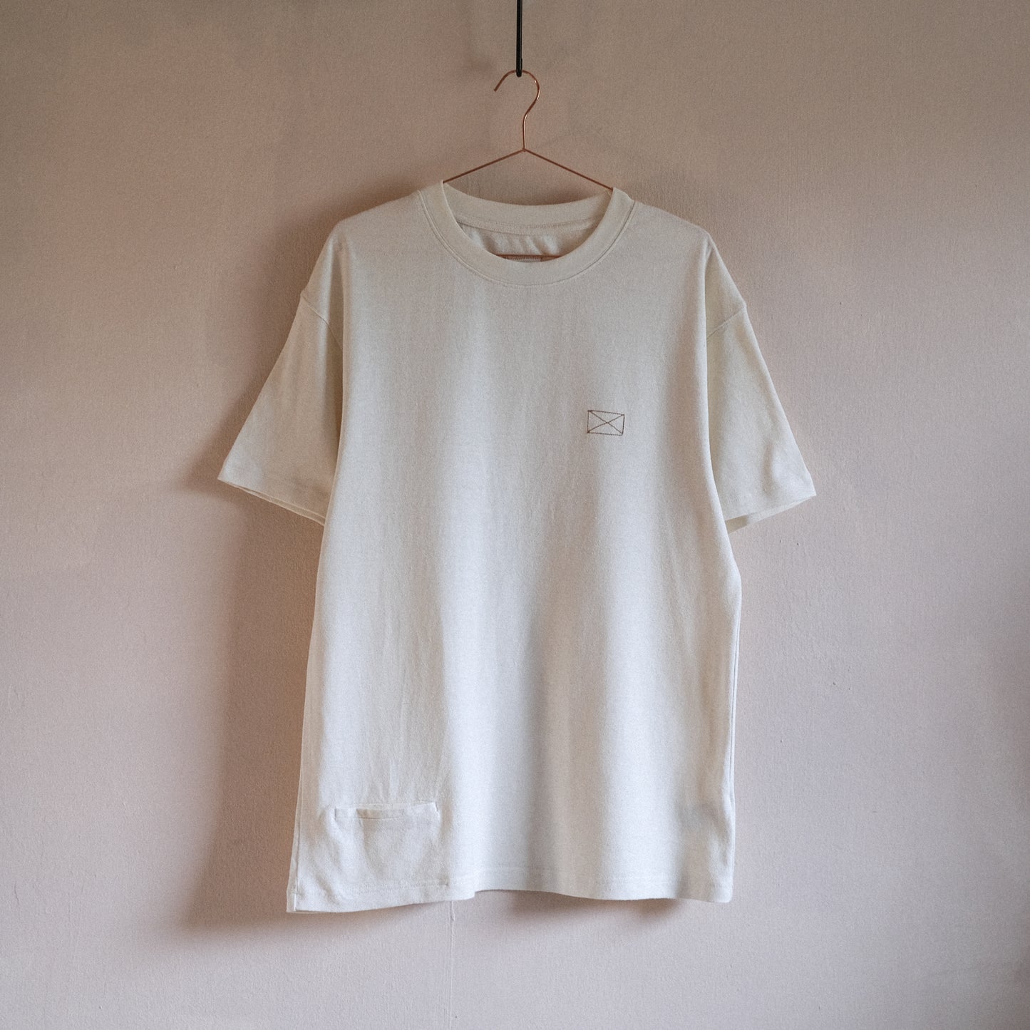 Marlon Hemp Seed Pocket Tee Natural