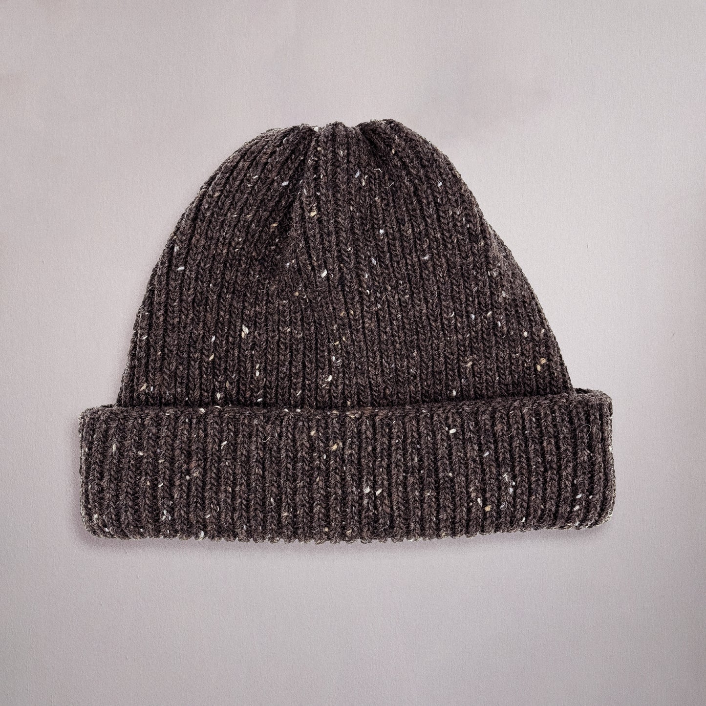 Donegal Merino Beanie Walnut Brown