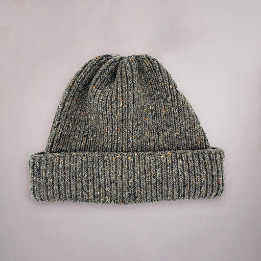 Donegal Merino Beanie Stone