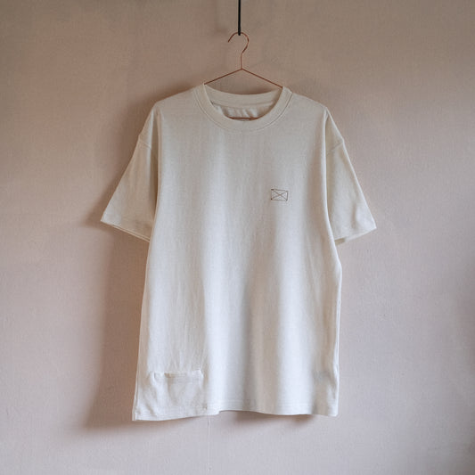 Marlon Hemp Seed Pocket Tee Natural